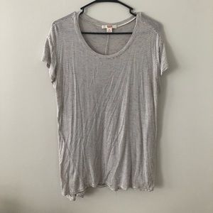 Cream and tan stripped shirt